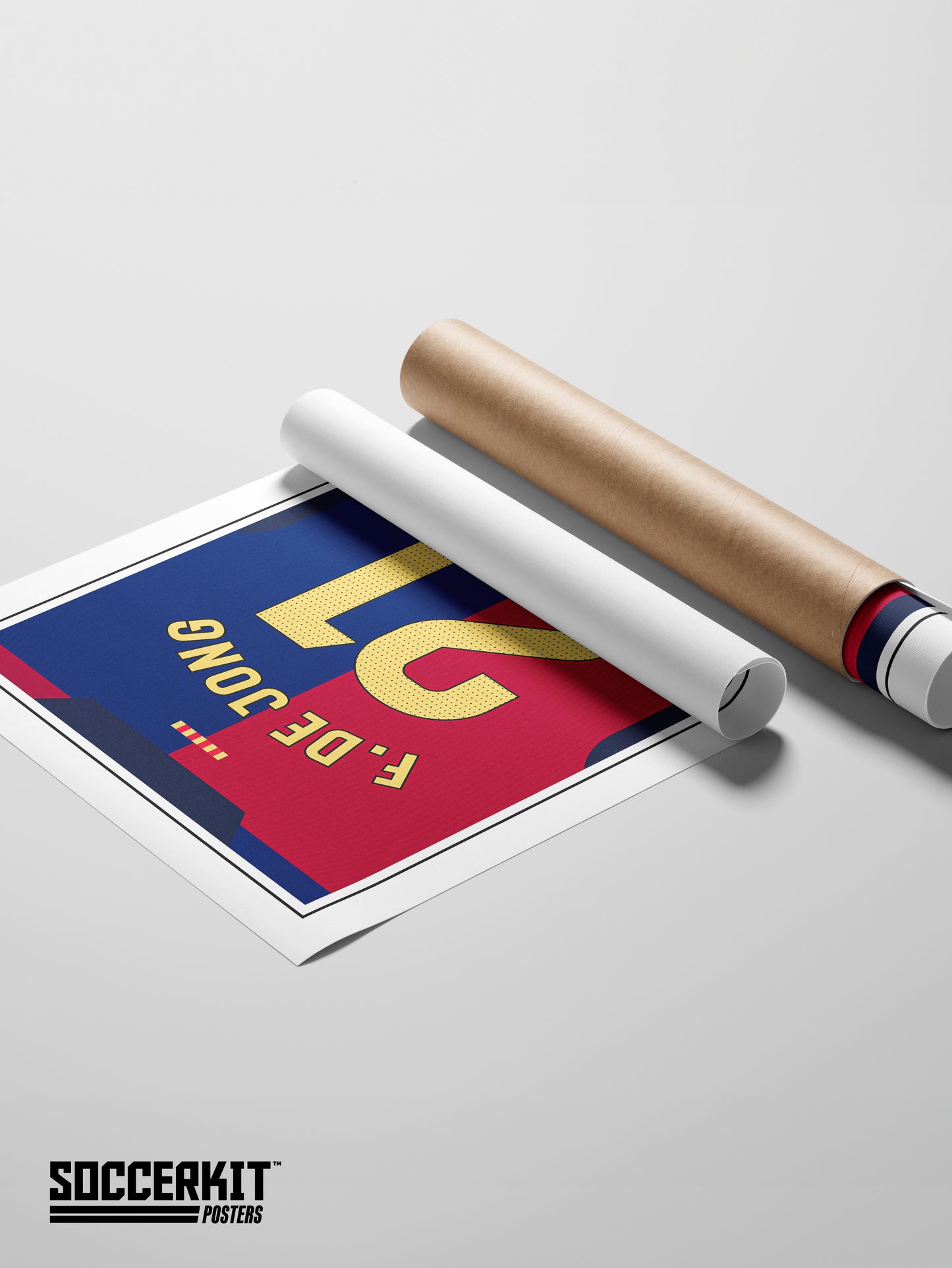 Frenkie de Jong 24/25 Barcelona Home Shirt Poster