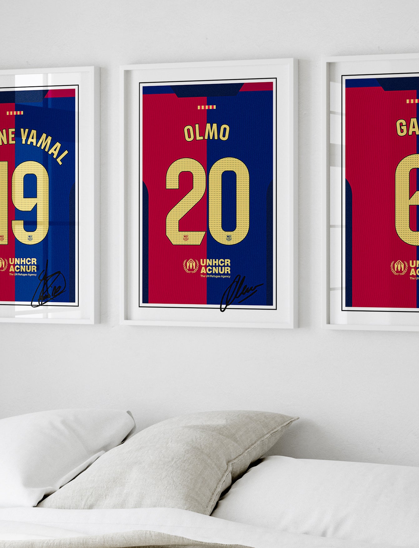 Dani Olmo 24/25 Barcelona Home Shirt Poster