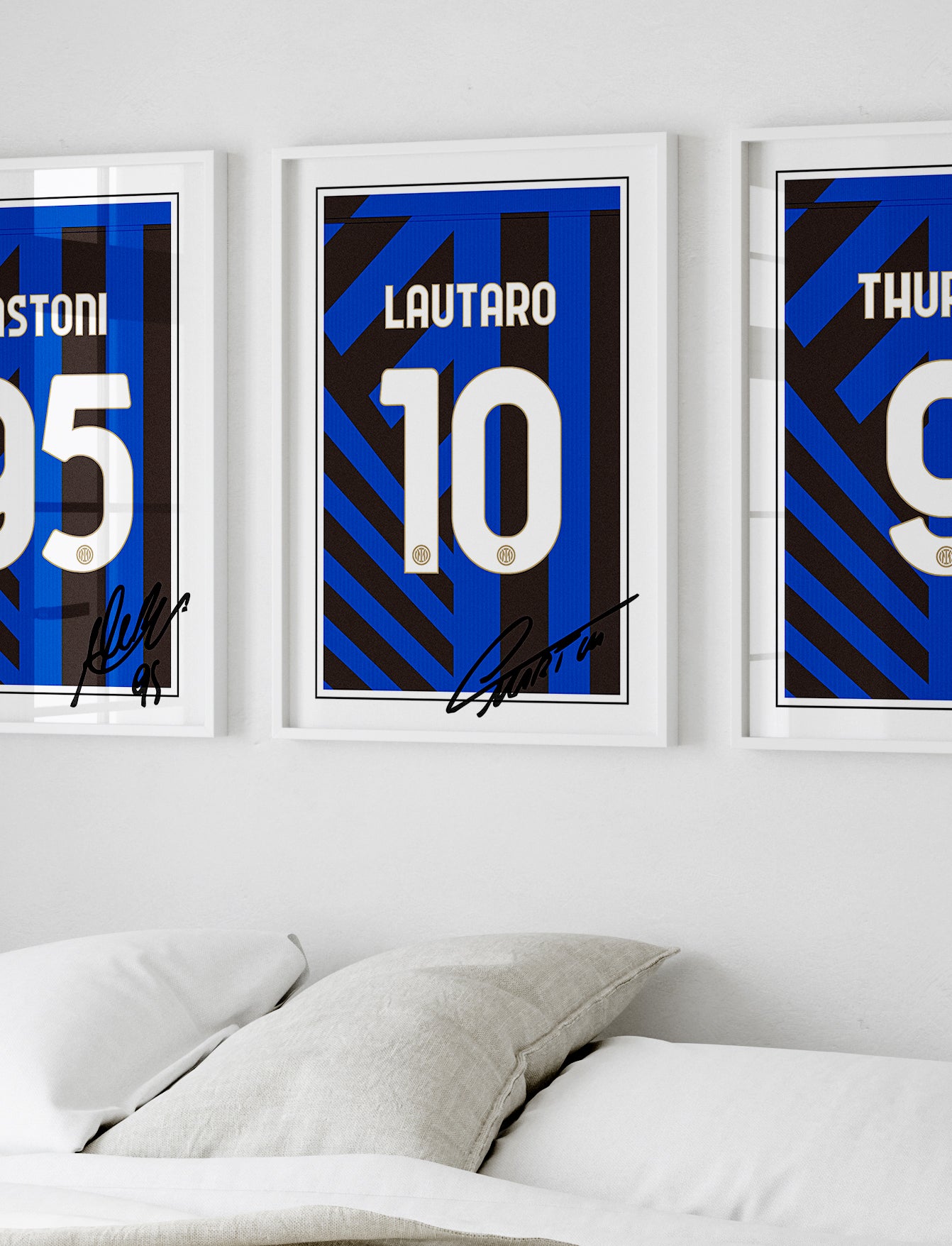 Lautaro Martinez 24/25 Inter Milan Home Shirt Poster