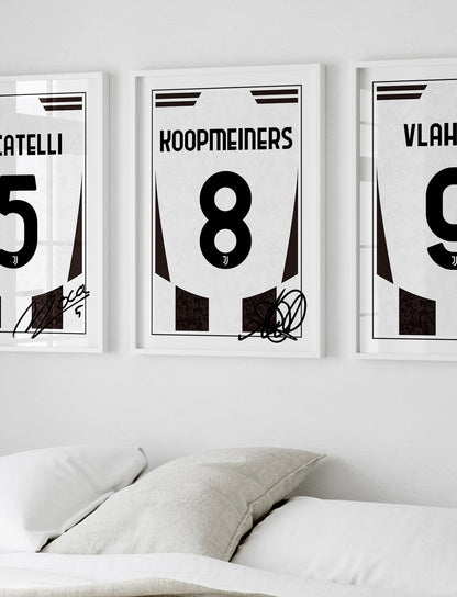 Teun Koopmeiners 24/25 Juventus Home Shirt Poster