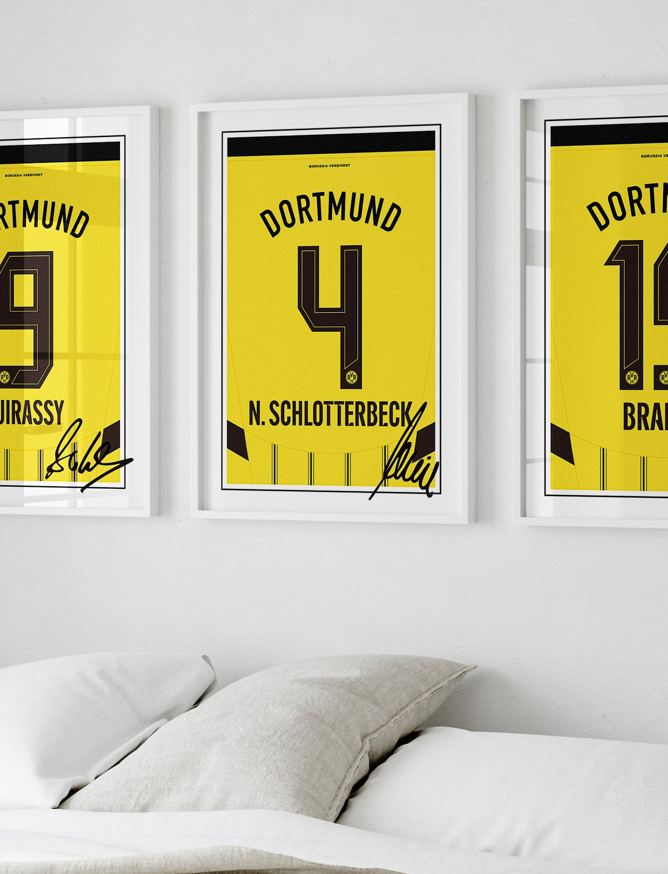 Nico Schlotterbeck 24/25 Dortmund Home Shirt Poster