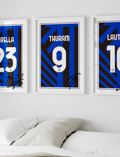 Marcus Thuram 24/25 Inter Milan Home Shirt Poster