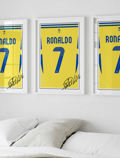 Cristiano Ronaldo 24/25 Al-Nassr Home Shirt Poster