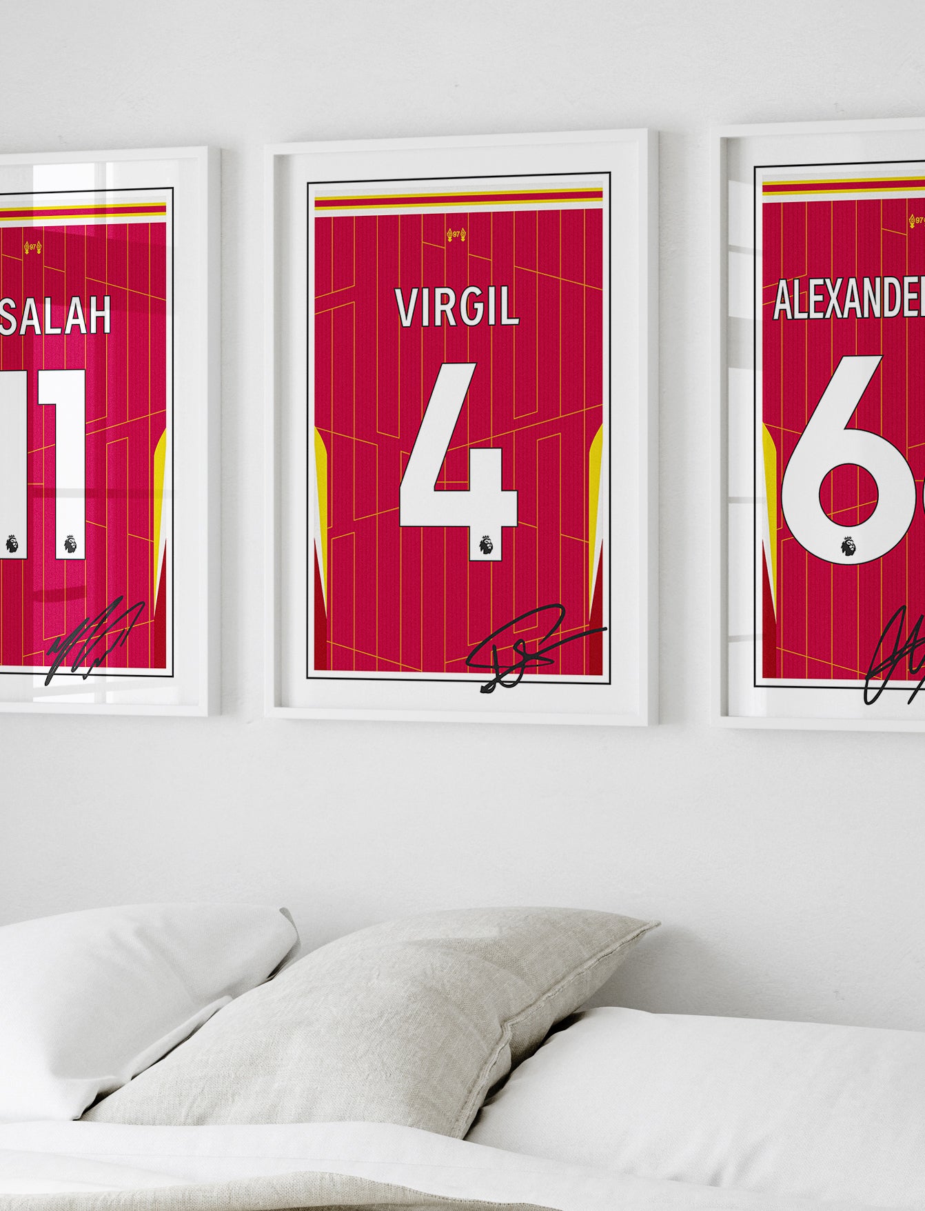 Virgil van Dijk 24/25 Liverpool Home Shirt Poster