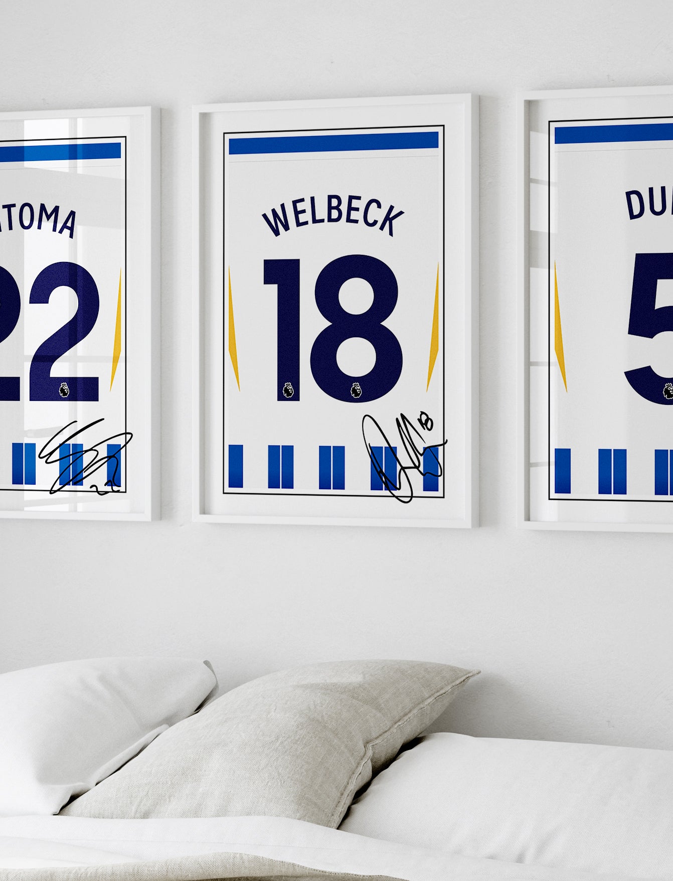 Danny Welbeck 24/25 Brighton Home Shirt Poster