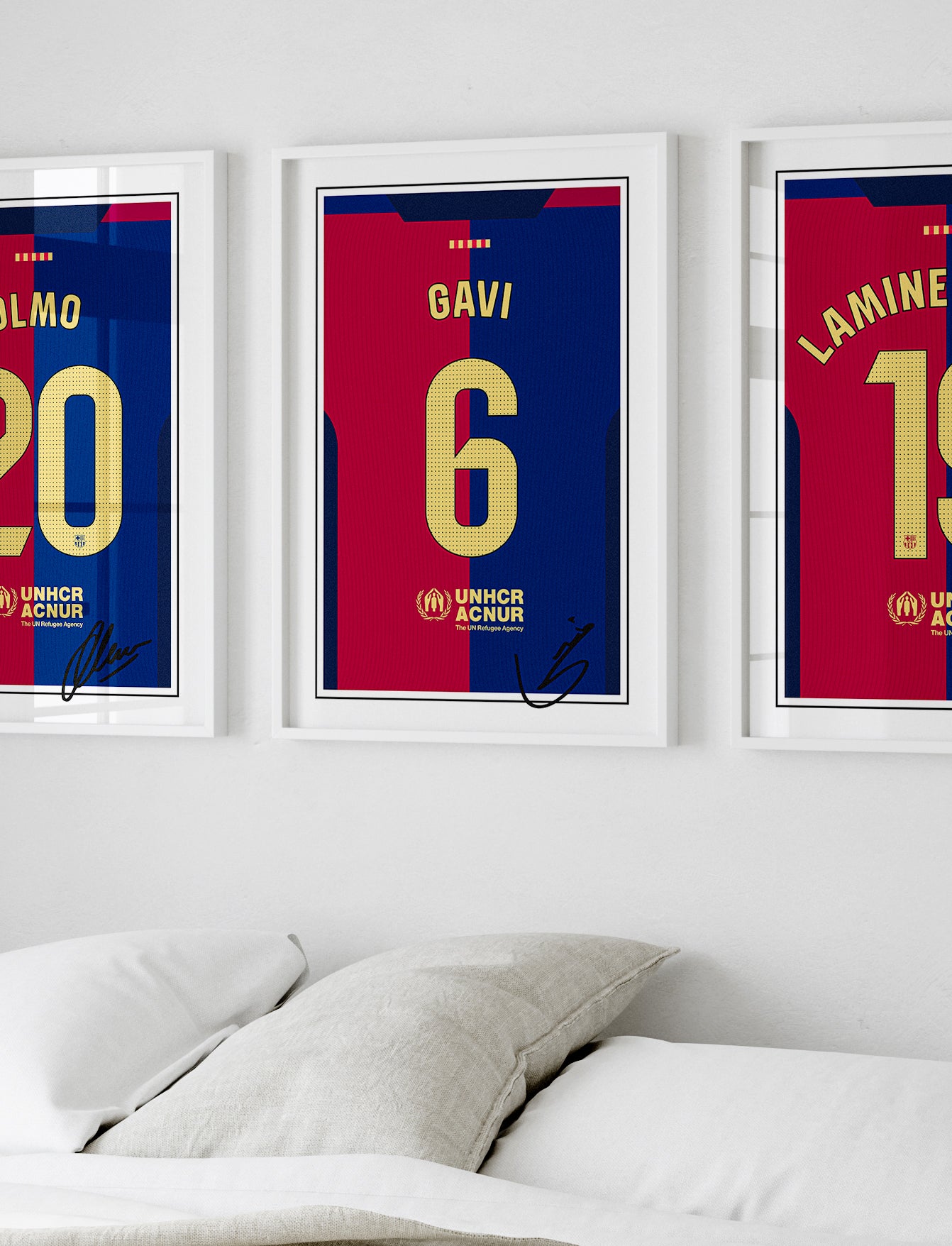 Gavi 24/25 Barcelona Home Shirt Poster