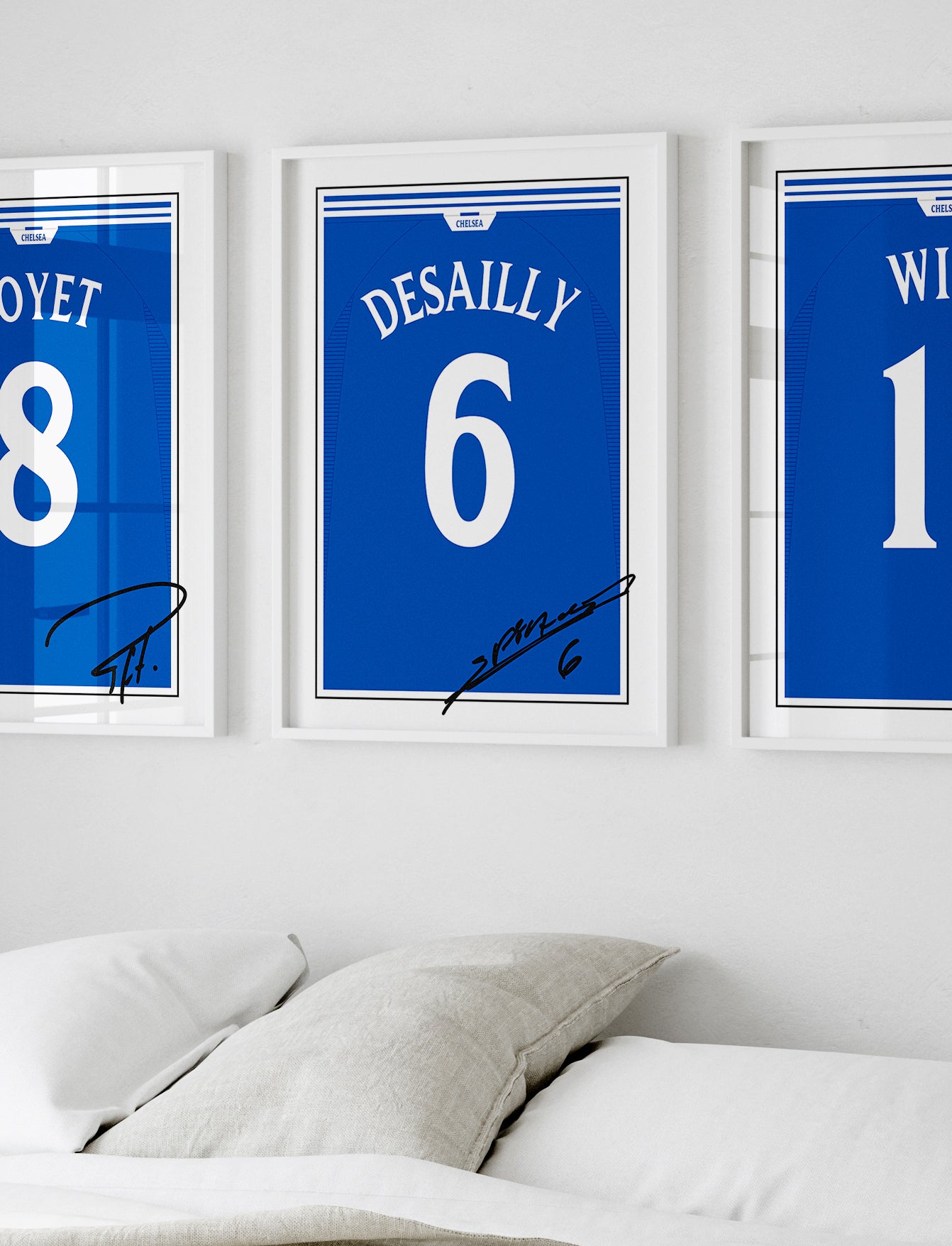 Marcel Desailly 99/02 Chelsea Classic Home Shirt Poster