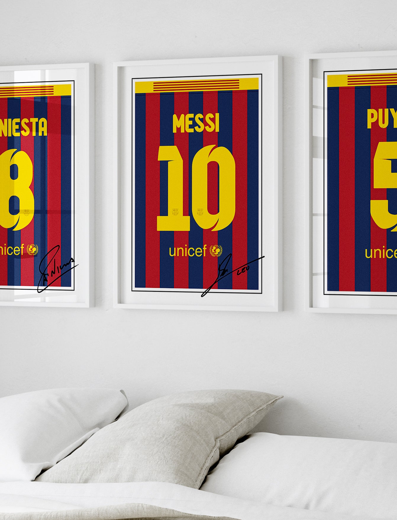 Lionel Messi 13/14 Barcelona Classic Home Shirt Poster