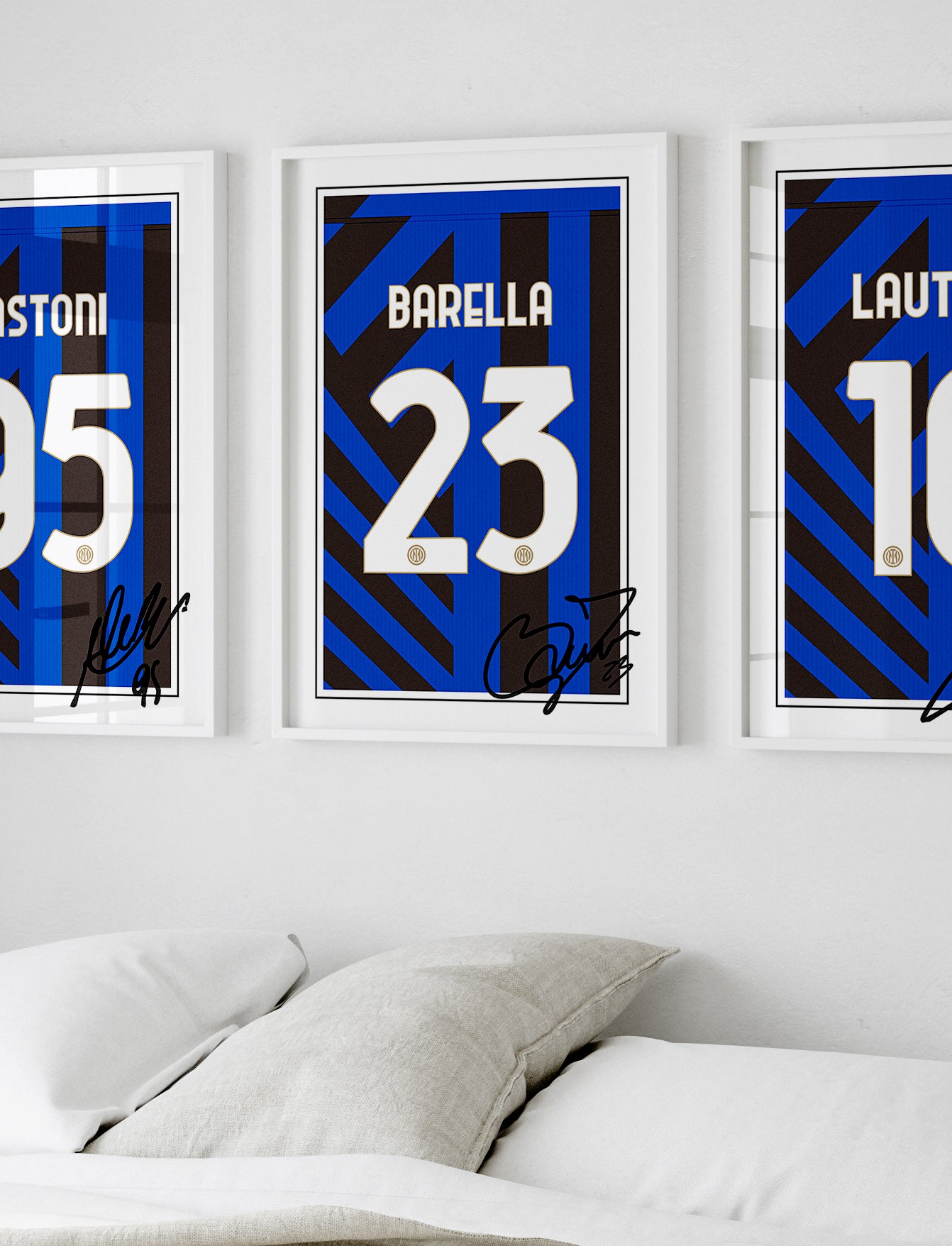 Nicolo Barella 24/25 Inter Milan Home Shirt Poster