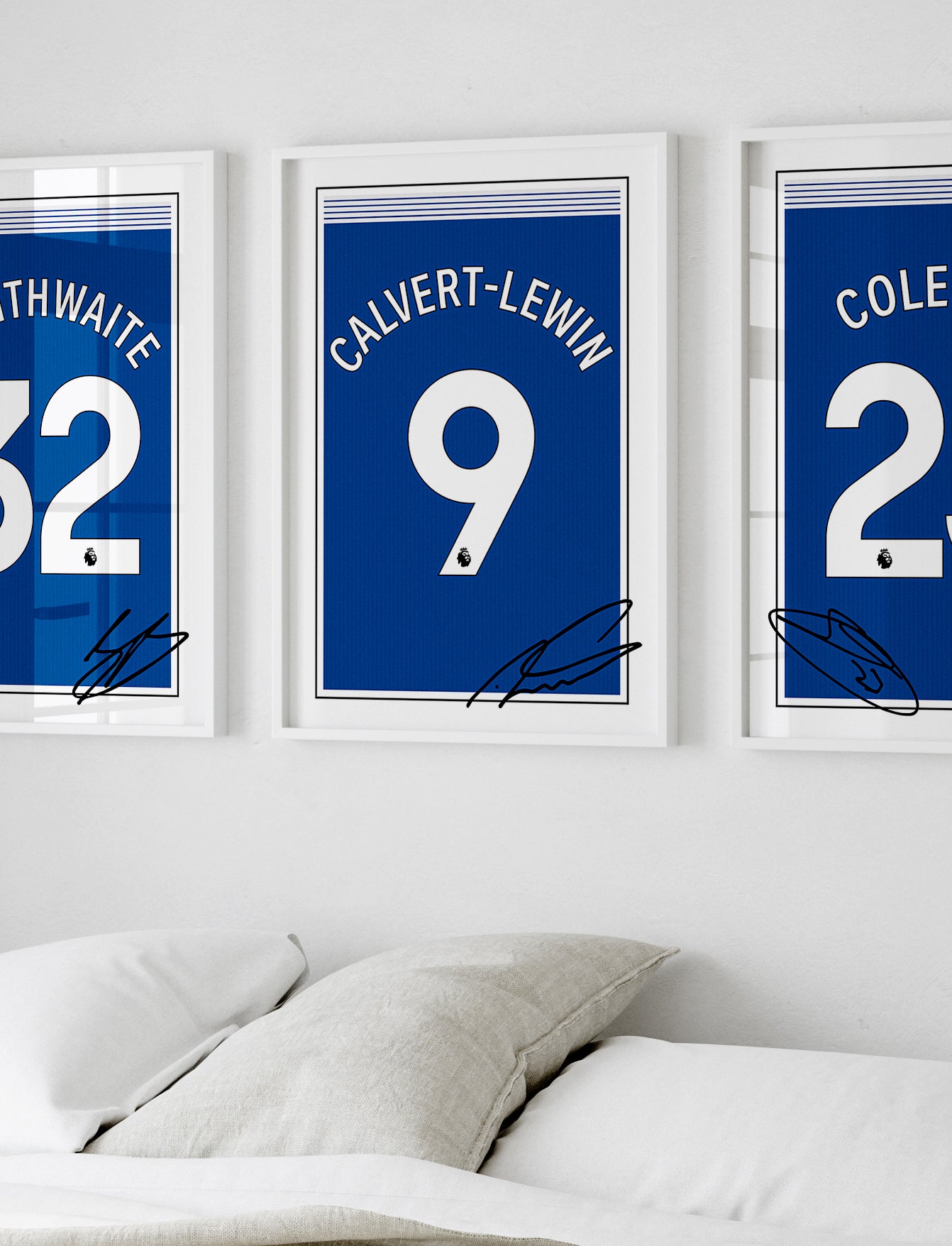 Dominic Calvert-Lewin 24/25 Everton Home Shirt Poster