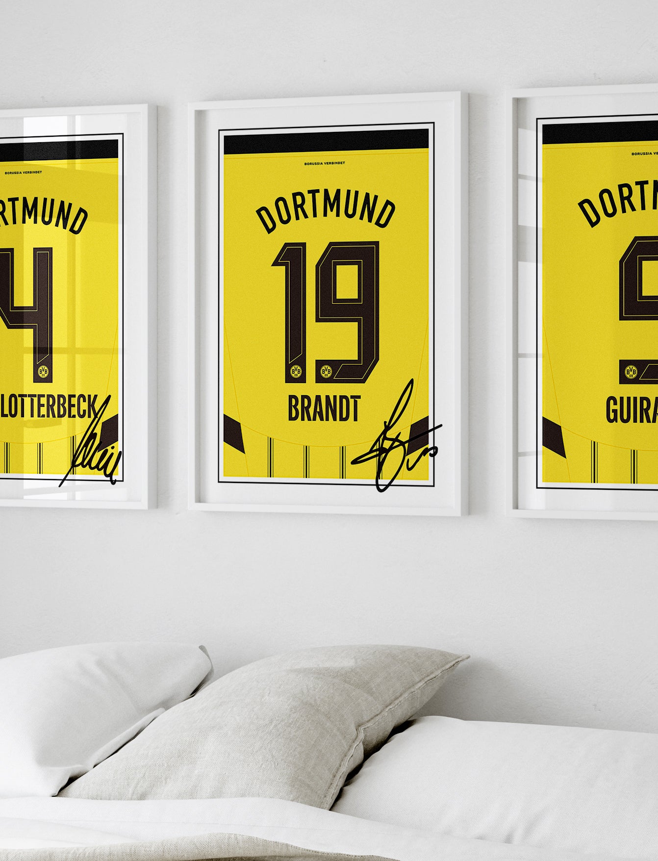 Julian Brandt 24/25 Dortmund Home Shirt Poster