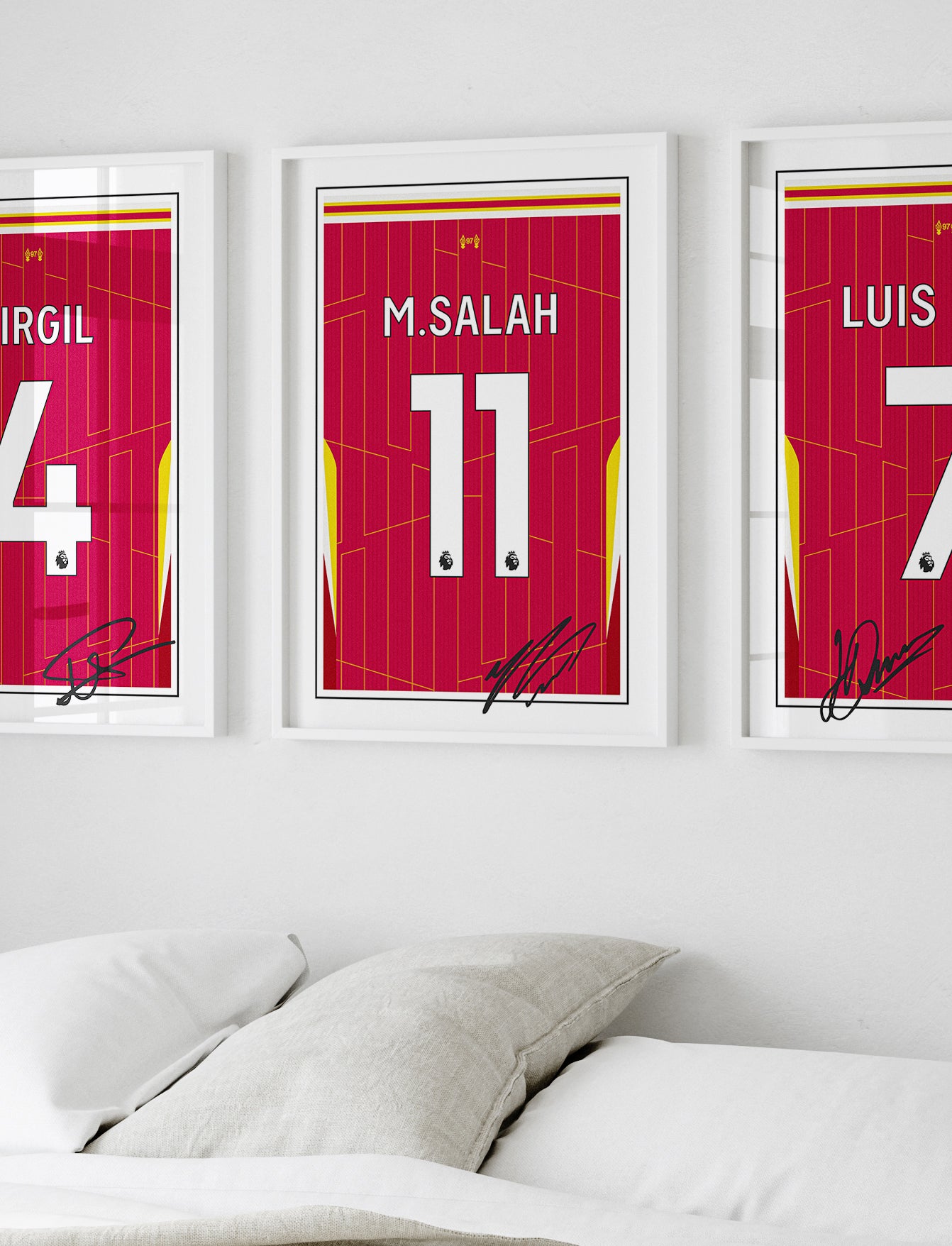 Mo Salah 24/25 Liverpool Home Shirt Poster