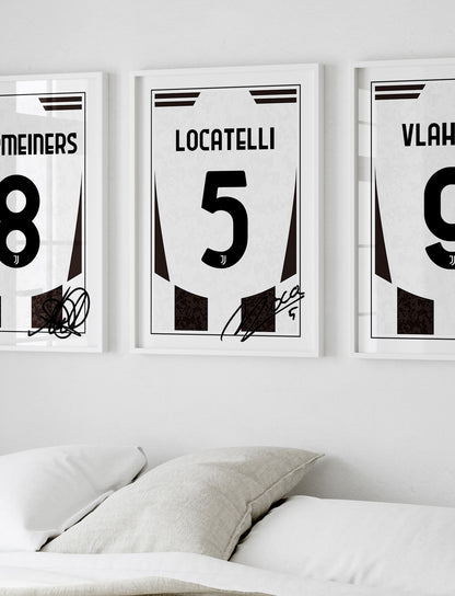 Manuel Locatelli 24/25 Juventus Home Shirt Poster