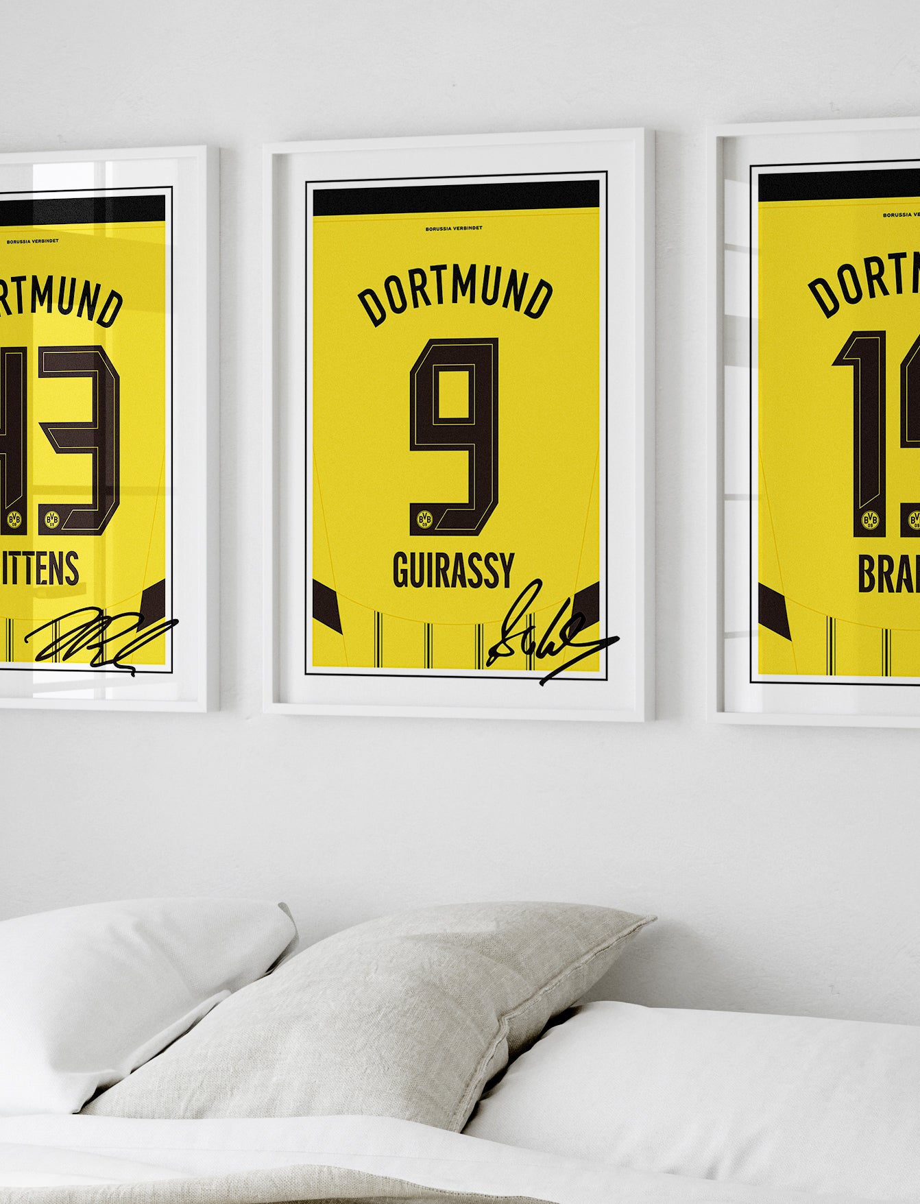 Serhou Guirassy 24/25 Dortmund Home Shirt Poster