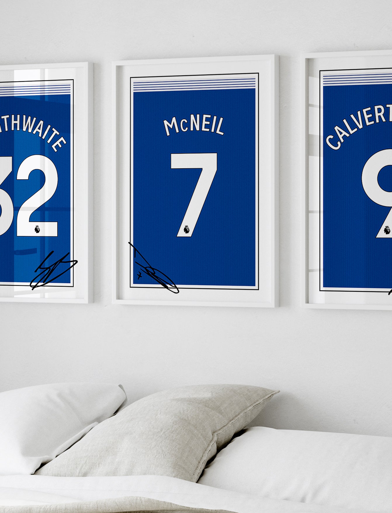 Dwight McNeil 24/25 Everton Home Shirt Poster