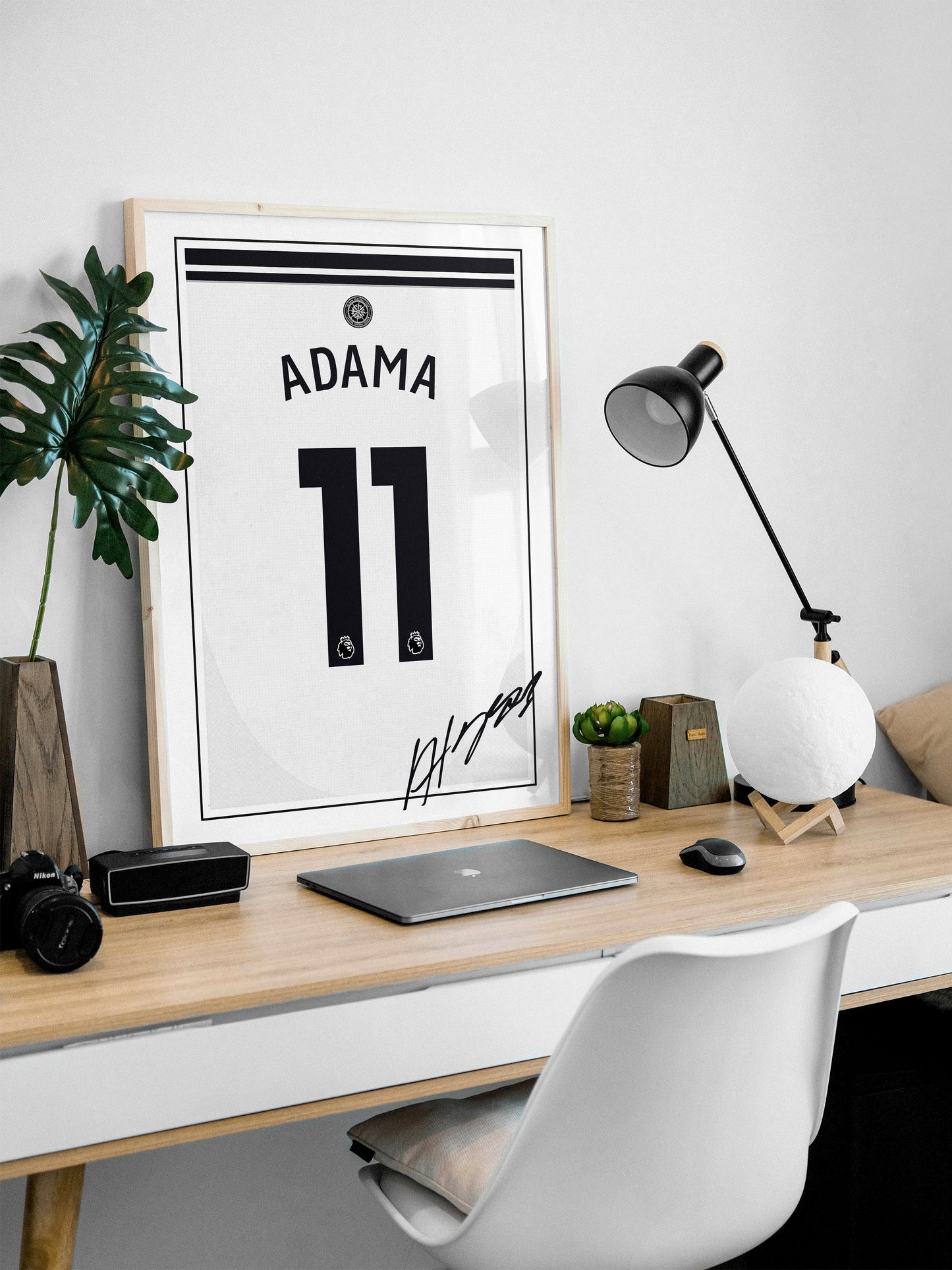 Adama Traore 24/25 Fulham Home Shirt Poster