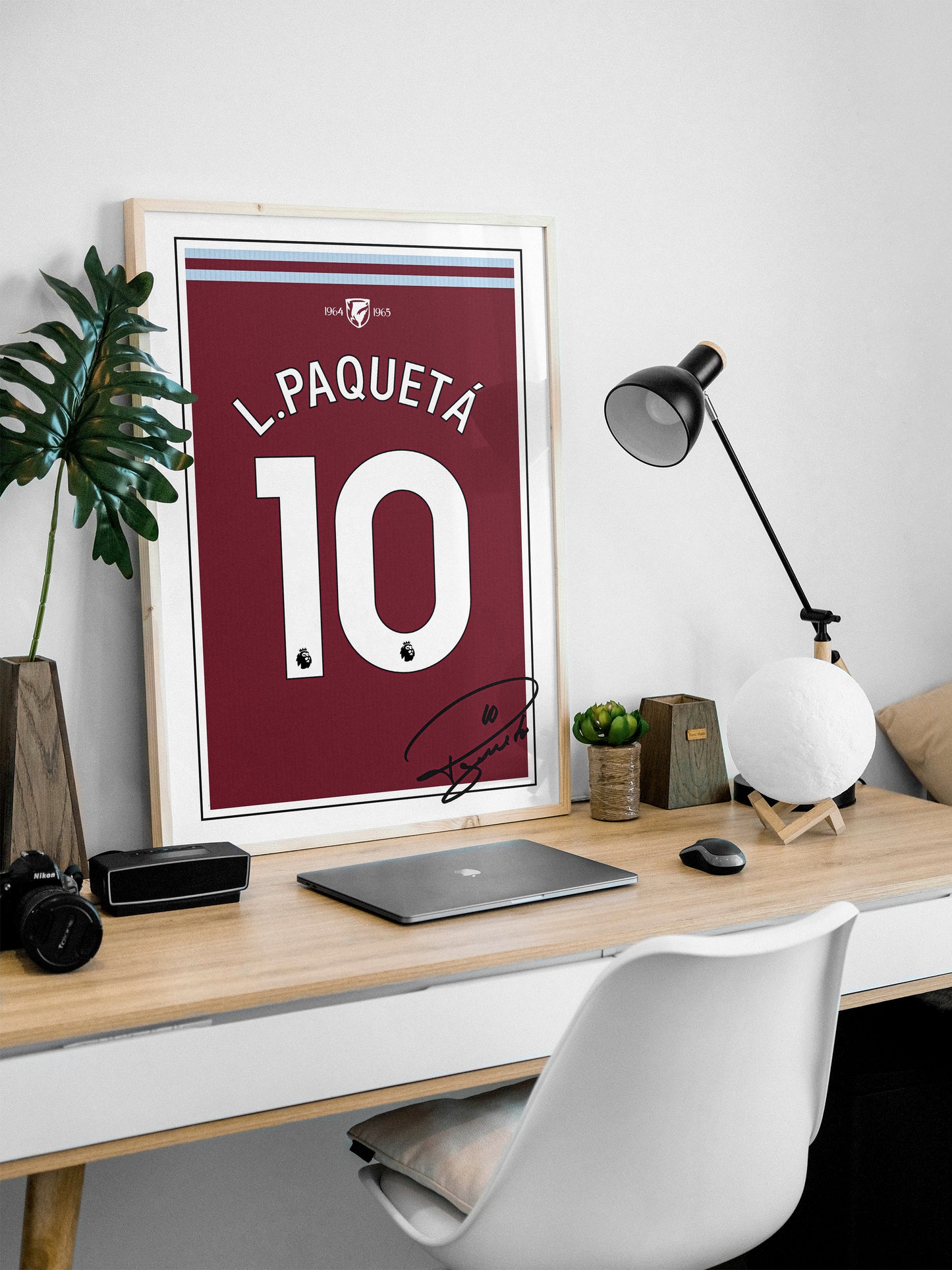 Lucas Paqueta 24/25 West Ham United Home Shirt Poster