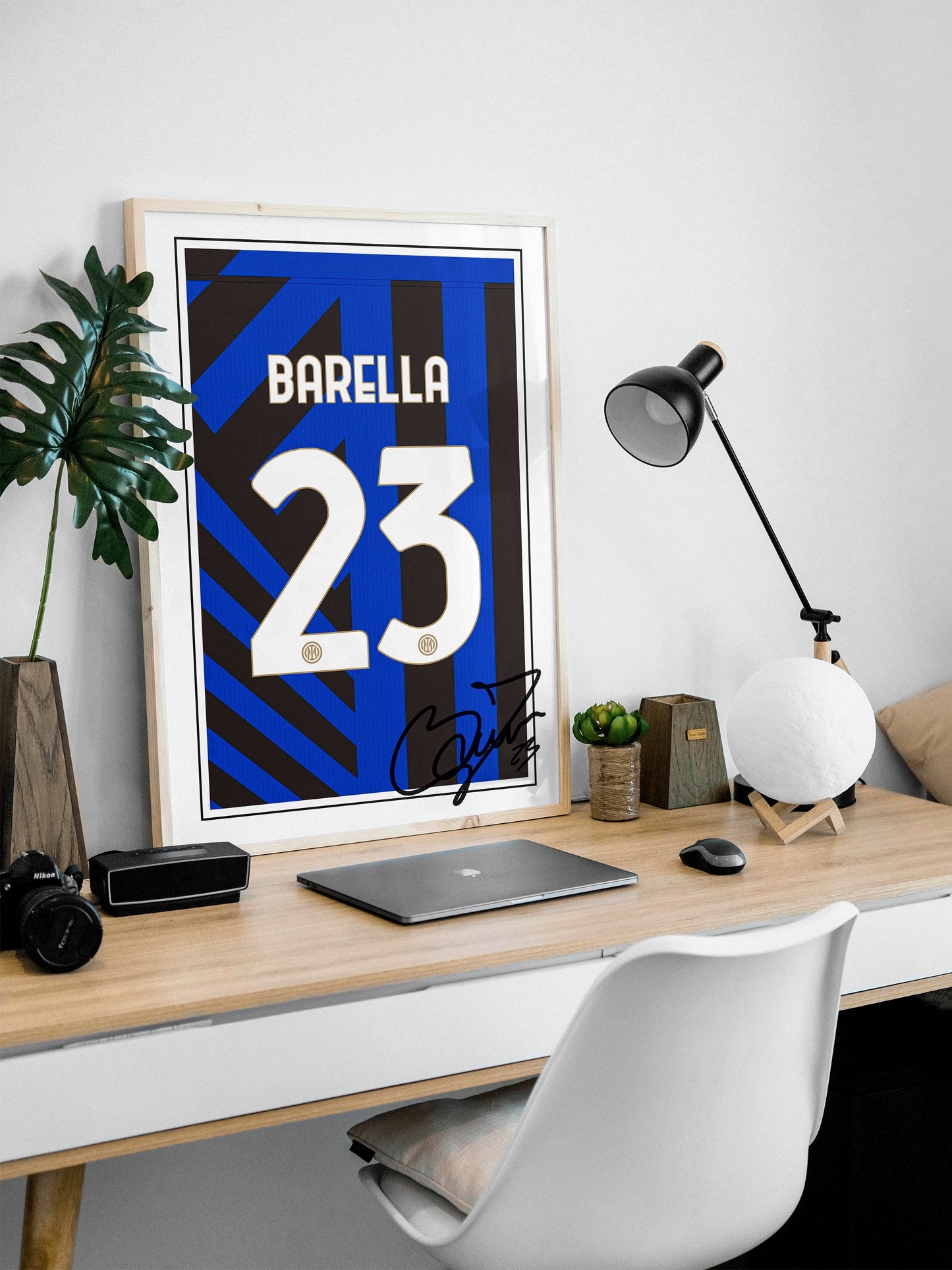 Nicolo Barella 24/25 Inter Milan Home Shirt Poster