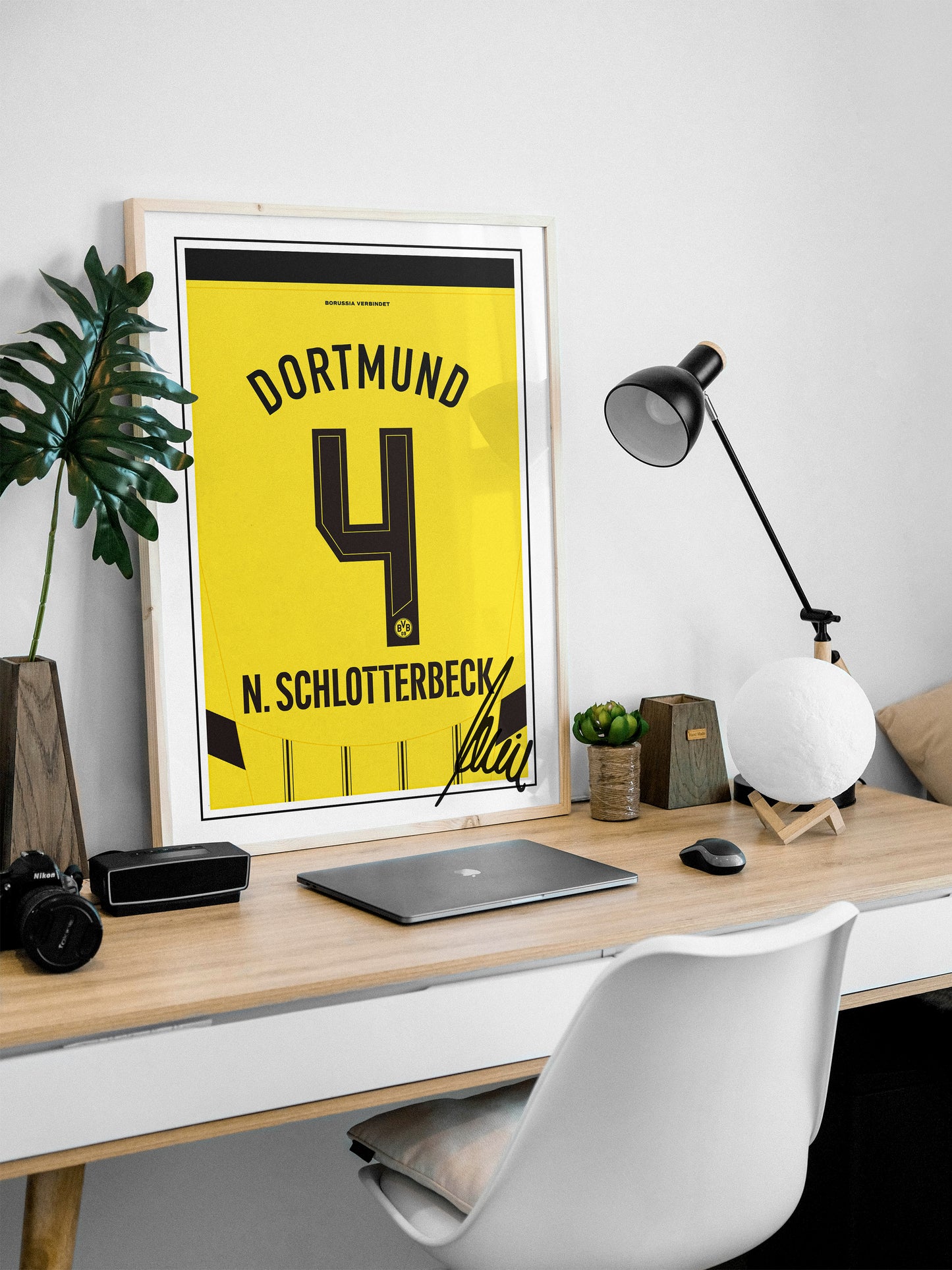 Nico Schlotterbeck 24/25 Dortmund Home Shirt Poster