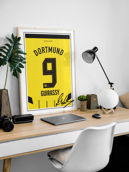 Serhou Guirassy 24/25 Dortmund Home Shirt Poster