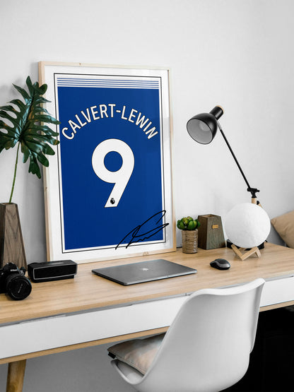 Dominic Calvert-Lewin 24/25 Everton Home Shirt Poster