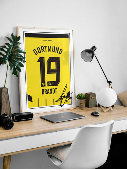 Julian Brandt 24/25 Dortmund Home Shirt Poster