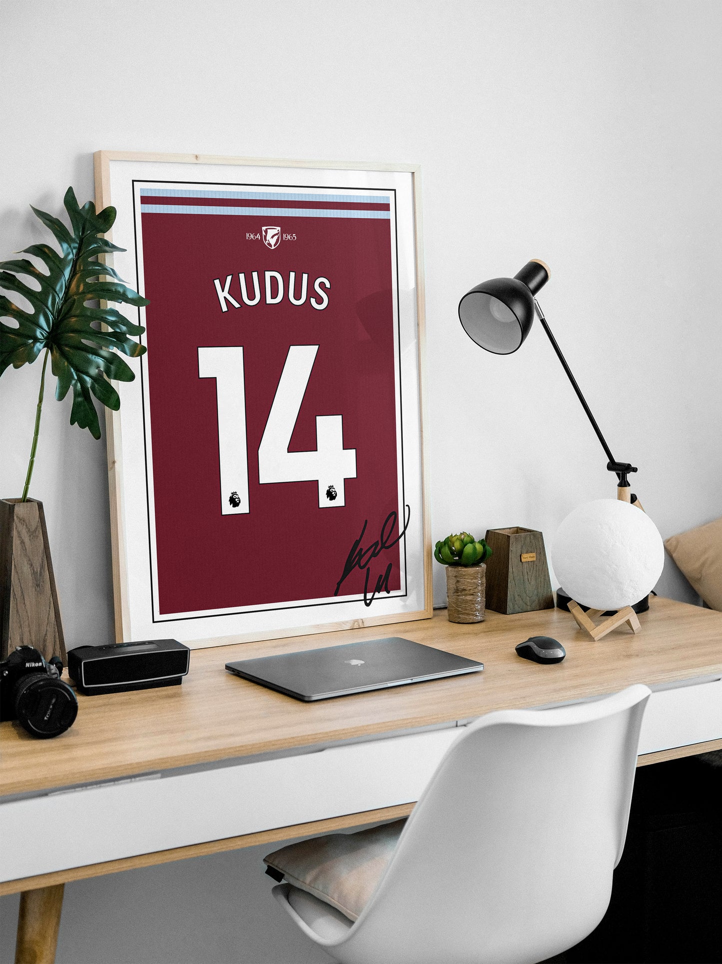 Mohammed Kudus 24/25 West Ham United Home Shirt Poster