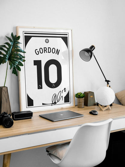 Anthony Gordon 24/25 Newcastle Utd Home Shirt Poster