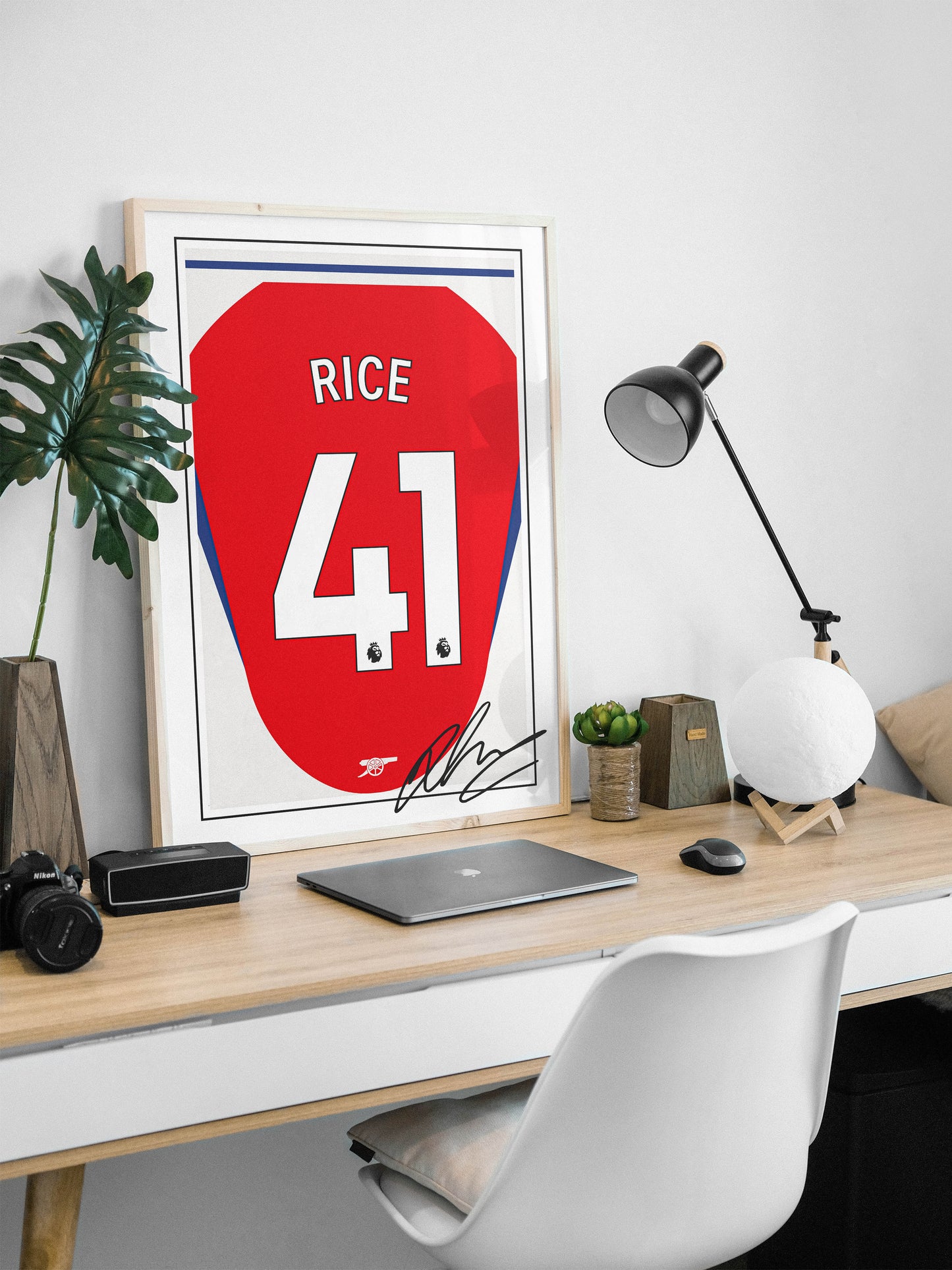 Declan Rice 24/25 Arsenal Home Shirt Poster