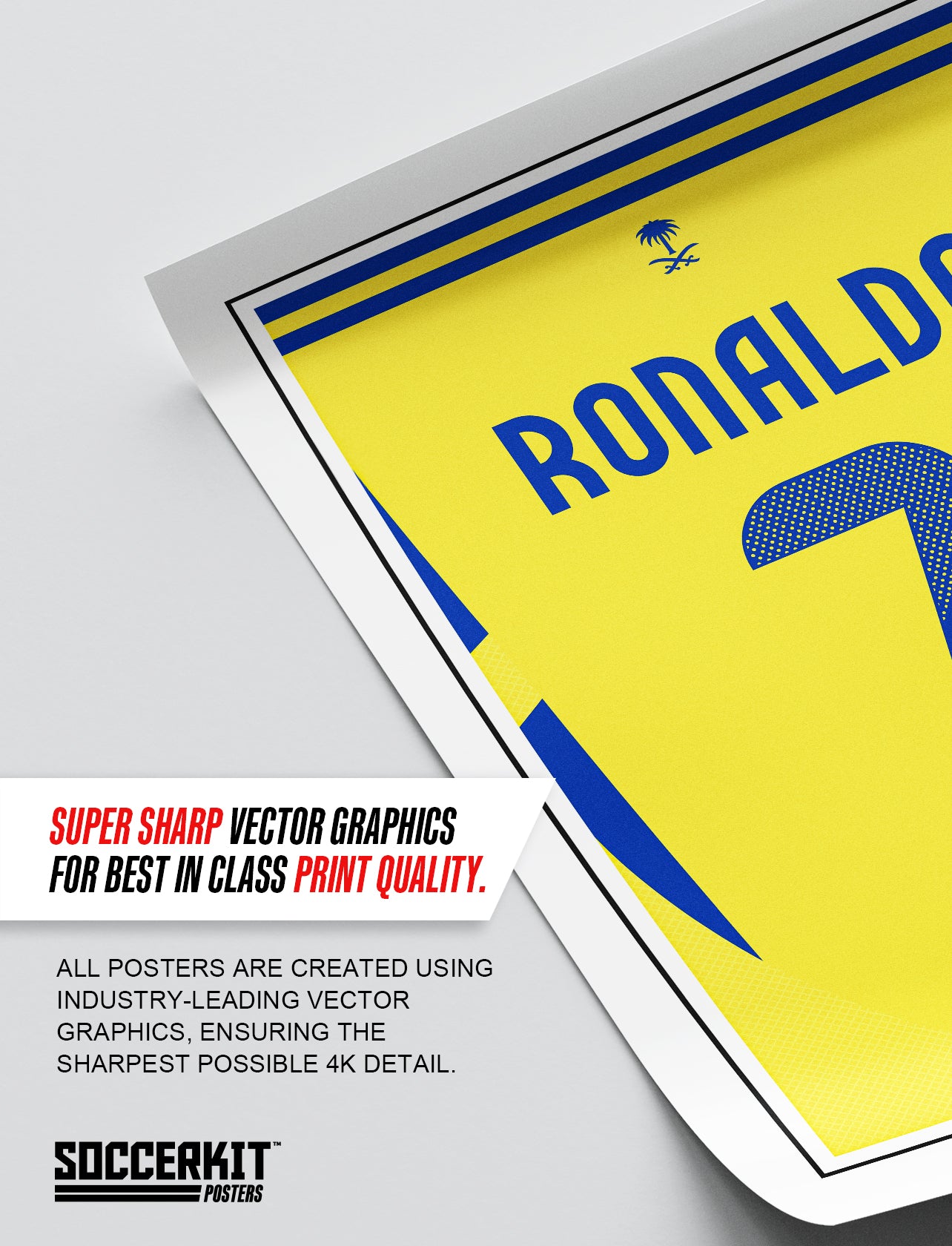 Cristiano Ronaldo 24/25 Al-Nassr Home Shirt Poster