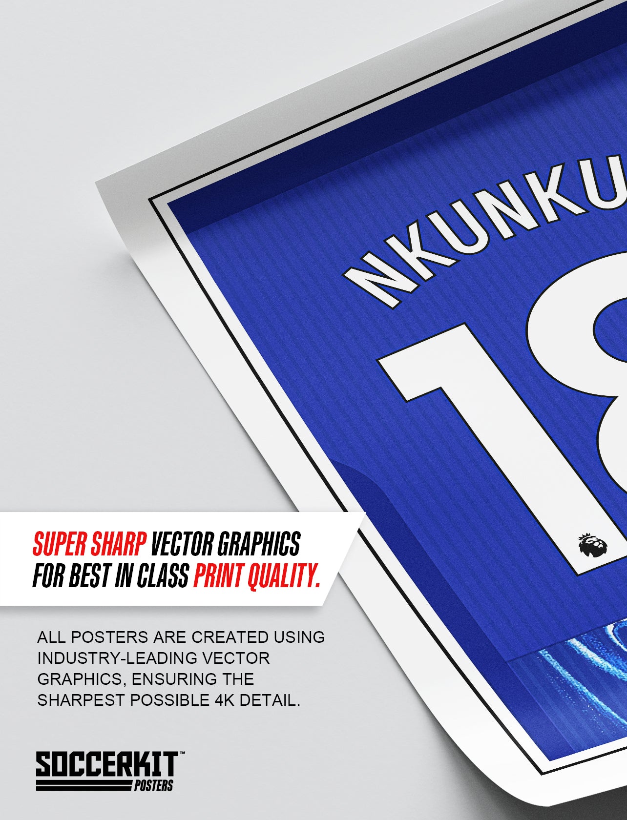 Christopher Nkunku 24/25 Chelsea Home Shirt Poster