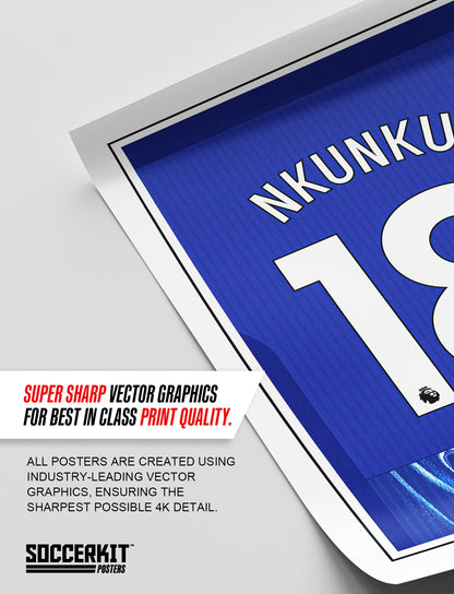 Christopher Nkunku 24/25 Chelsea Home Shirt Poster