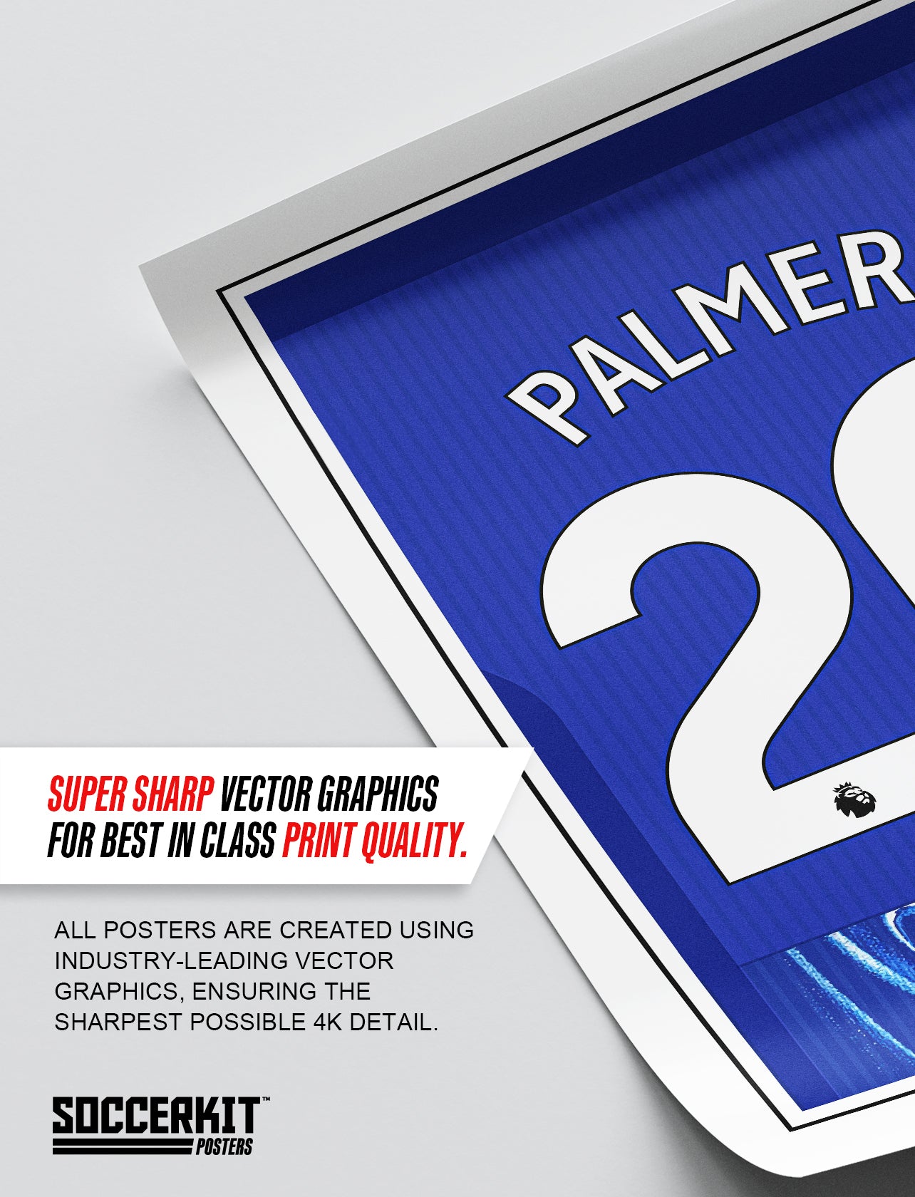 Cole Palmer 24/25 Chelsea Home Shirt Poster