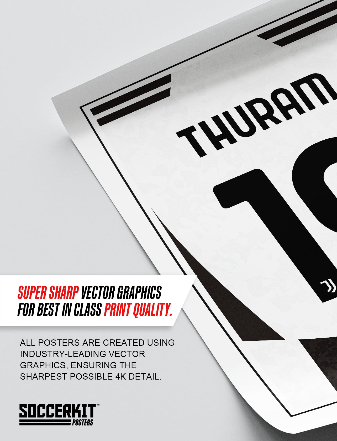 Khephren Thuram 24/25 Juventus Home Shirt Poster