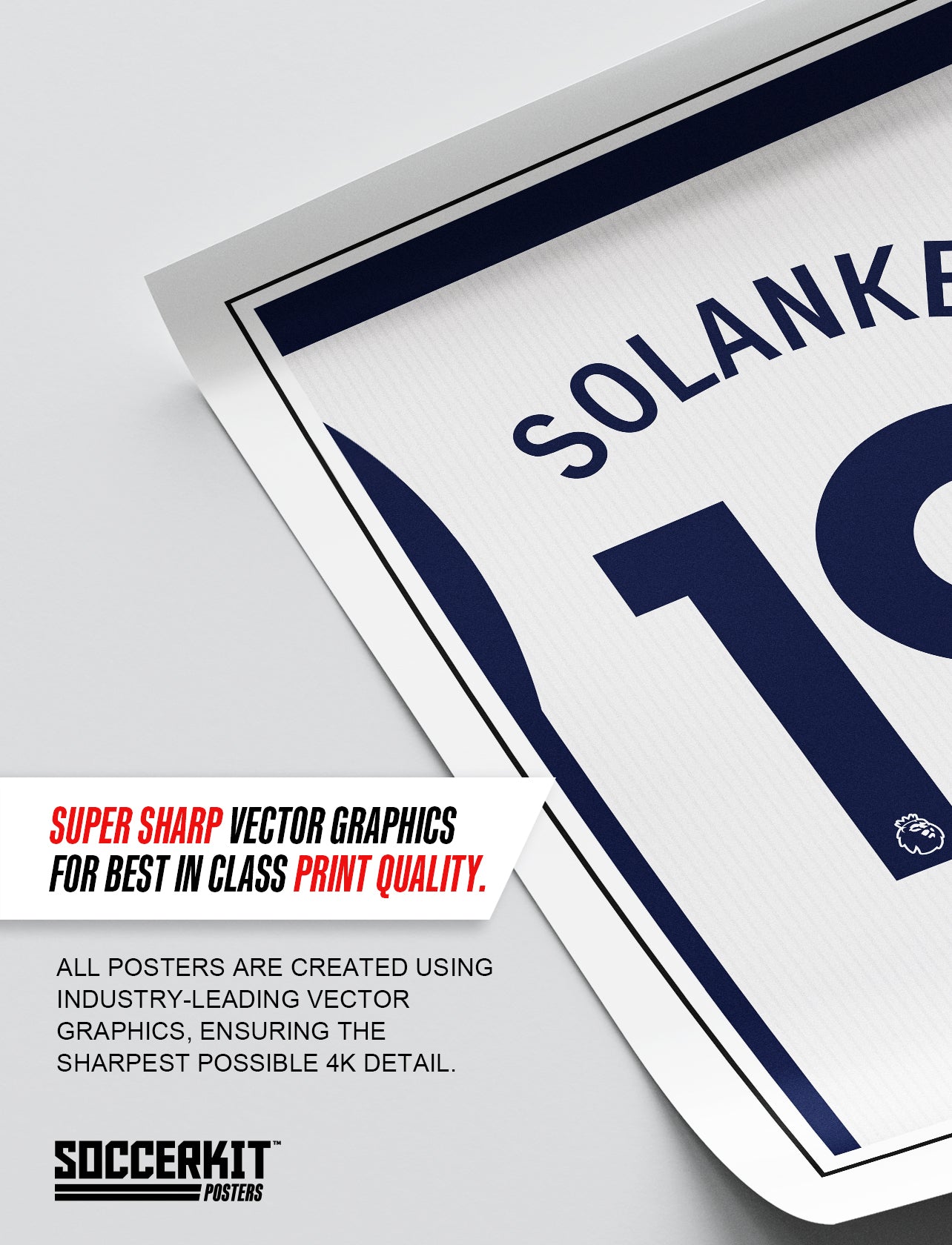 Dominic Solanke 24/25 Spurs Home Shirt Poster