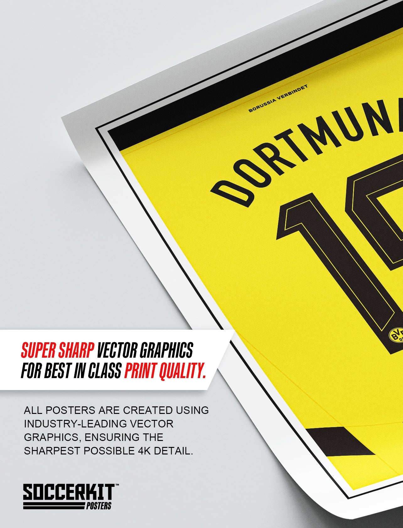 Julian Brandt 24/25 Dortmund Home Shirt Poster