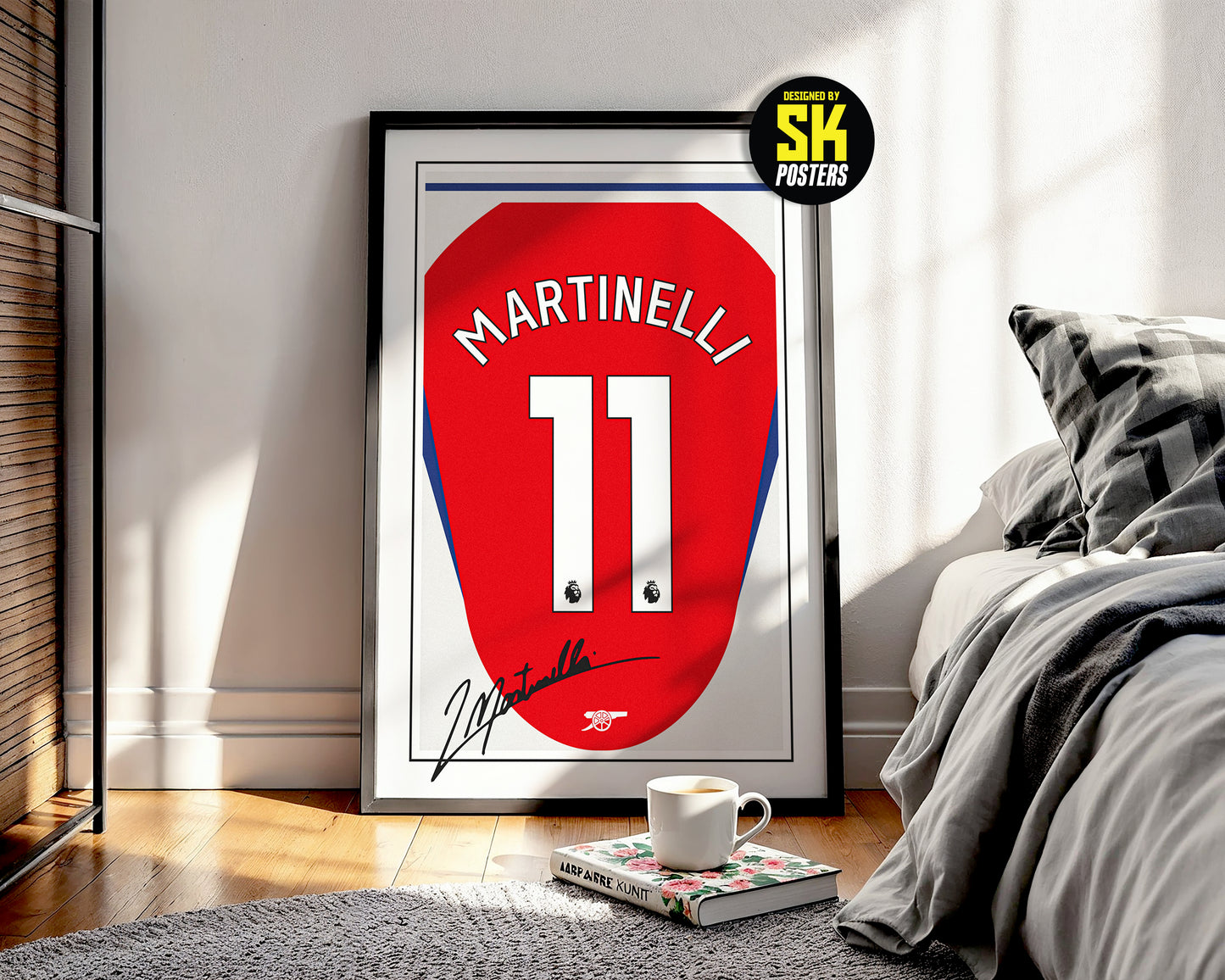 Gabriel Martinelli 24/25 Arsenal Home Shirt Poster