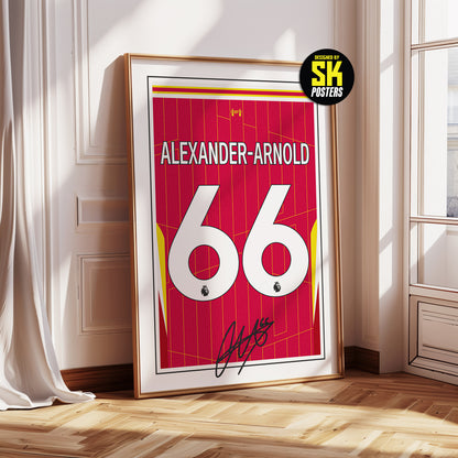 Trent Alexander-Arnold 24/25 Liverpool Home Shirt Poster