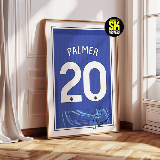 Cole Palmer 24/25 Chelsea Home Shirt Poster