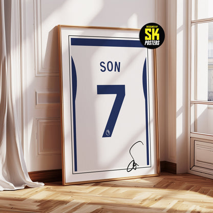 Son Heung-min 24/25 Spurs Home Shirt Poster