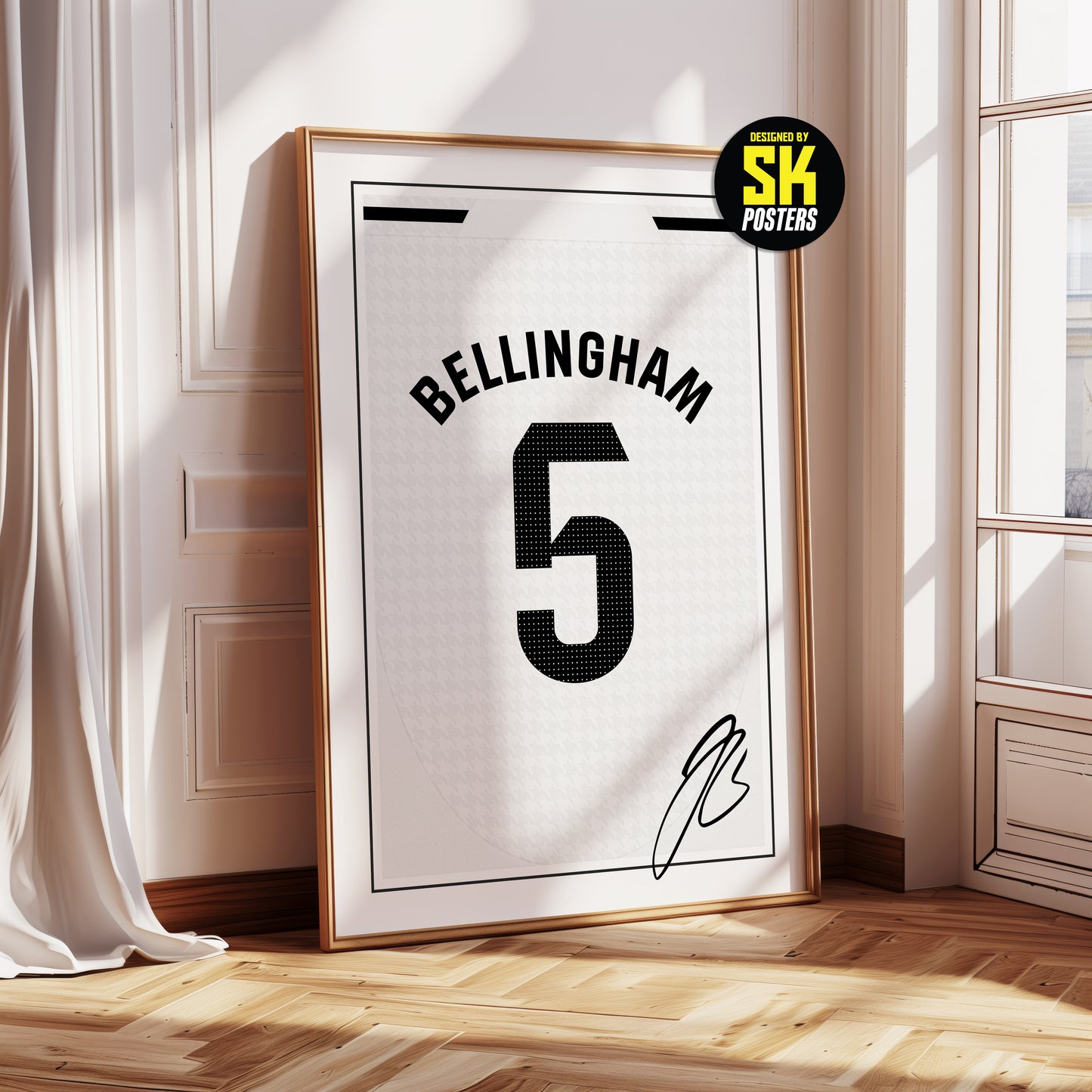 Jude Bellingham 24/25 Real Madrid Home Shirt Poster