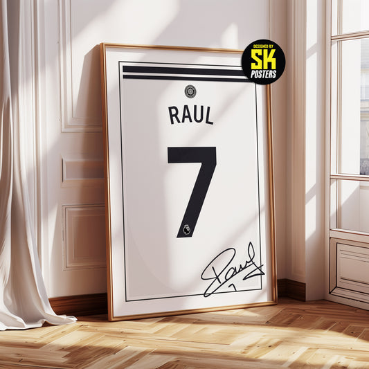 Raul Jimenez 24/25 Fulham Home Shirt Poster