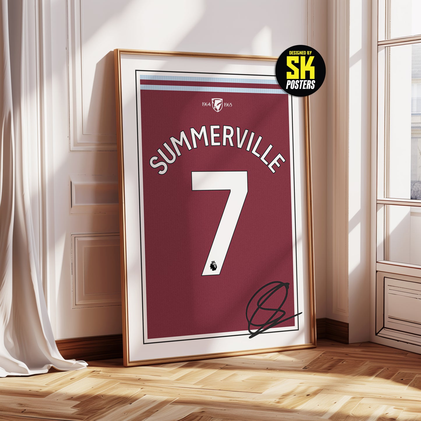 Crysencio Summerville 24/25 West Ham United Home Shirt Poster