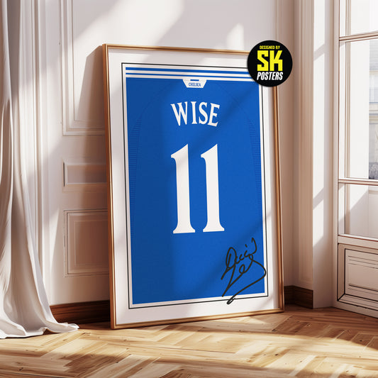 Dennis Wise 99/02 Chelsea Classic Home Shirt Poster