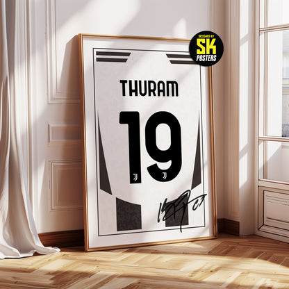 Khephren Thuram 24/25 Juventus Home Shirt Poster