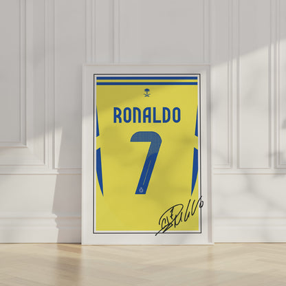 Cristiano Ronaldo 24/25 Al-Nassr Home Shirt Poster