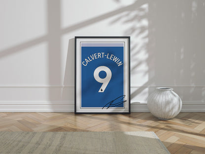 Dominic Calvert-Lewin 24/25 Everton Home Shirt Poster