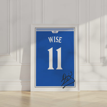 Dennis Wise 99/02 Chelsea Classic Home Shirt Poster