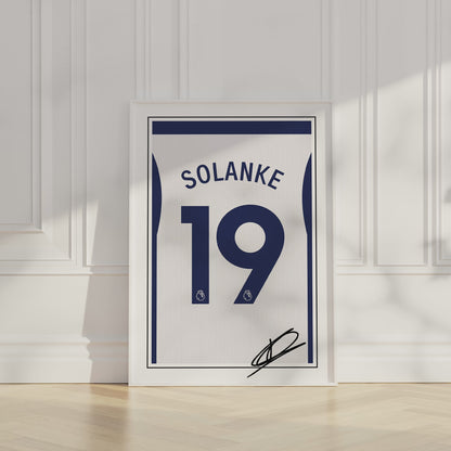 Dominic Solanke 24/25 Spurs Home Shirt Poster