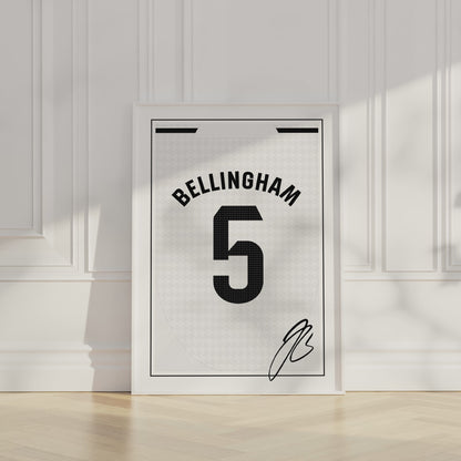 Jude Bellingham 24/25 Real Madrid Home Shirt Poster